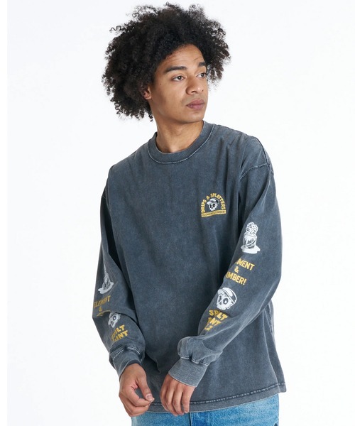 ELEMENT(エレメント)の「ELEMENT/エレメント TIMBER!コラボ ロンT BG022050(Tシャツ/カットソー・メンズ・ブラック系その他2/ブラック系その他4/ブラック系その他・L/M/XL)」の4枚目の写真