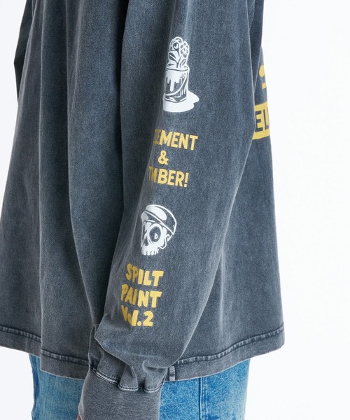 ELEMENT(エレメント)の「ELEMENT/エレメント TIMBER!コラボ ロンT BG022050(Tシャツ/カットソー・メンズ・ブラック系その他2/ブラック系その他4/ブラック系その他・L/M/XL)」の6枚目の写真