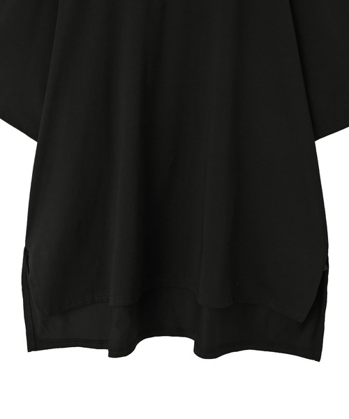 STYLE DELI（スタイルデリ）の「【BLK001】ゆったりシルエット五分袖ドルマンTシャツ（Tシャツ/カットソー・レディース・グリーン/ブラック/ホワイト・FREE）」の15枚目の写真