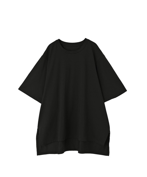 STYLE DELI（スタイルデリ）の「【BLK001】ゆったりシルエット五分袖ドルマンTシャツ（Tシャツ/カットソー・レディース・グリーン/ブラック/ホワイト・FREE）」の20枚目の写真