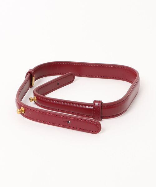 NiiNa(ニーナ)の「【 NiiNa / ニーナ 】高品質牛革2WAYグロッシーハーフムーンショルダーバッグ(ショルダーバッグ・レディース・レッド/ブラック・FREE)」の22枚目の写真