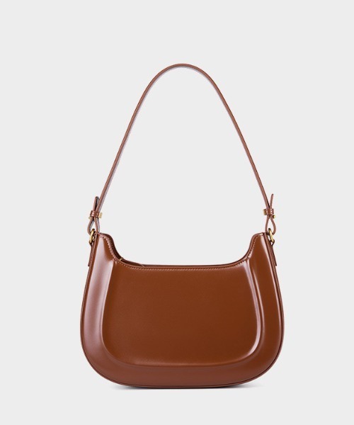 NiiNa(ニーナ)の「【 NiiNa / ニーナ 】高品質牛革2WAYグロッシーハーフムーンショルダーバッグ(ショルダーバッグ・レディース・レッド/ブラック・FREE)」の10枚目の写真