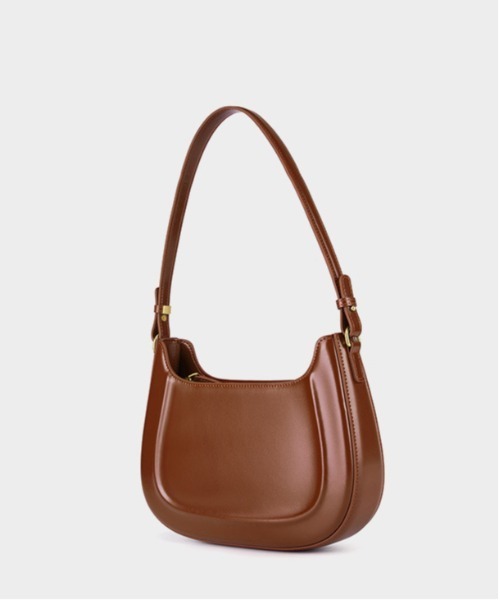 NiiNa(ニーナ)の「【 NiiNa / ニーナ 】高品質牛革2WAYグロッシーハーフムーンショルダーバッグ(ショルダーバッグ・レディース・レッド/ブラック・FREE)」の11枚目の写真