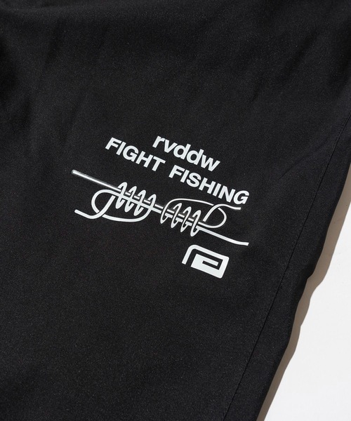 reversal.dogi.design.works（リバーサル・ドーギ・デザイン・ワークス）の「＜reversal/リバーサル＞FIGHT FISHING WATER PROOF SET UP（セットアップ・メンズ・ブラック/ターコイズブルー・M/L/XL）」の8枚目の写真