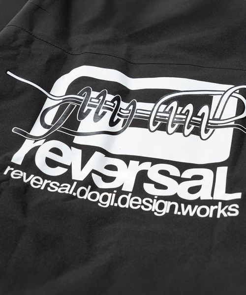reversal.dogi.design.works（リバーサル・ドーギ・デザイン・ワークス）の「＜reversal/リバーサル＞FIGHT FISHING WATER PROOF SET UP（セットアップ・メンズ・ブラック/ターコイズブルー・M/L/XL）」の5枚目の写真