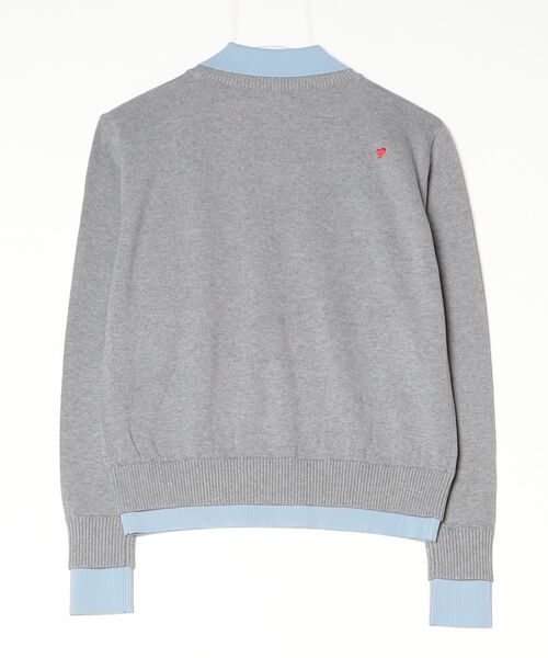 DOUBLE STANDARD CLOTHING(ダブルスタンダードクロージング)の「コットンカシミヤドッキングニット(ニット/セーター・レディース・グレー・36/38)」の2枚目の写真