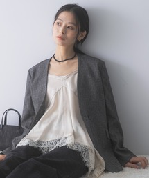 URBAN RESEARCH ROSSO WOMEN | レースヘムデザインサテンキャミソール(キャミソール)