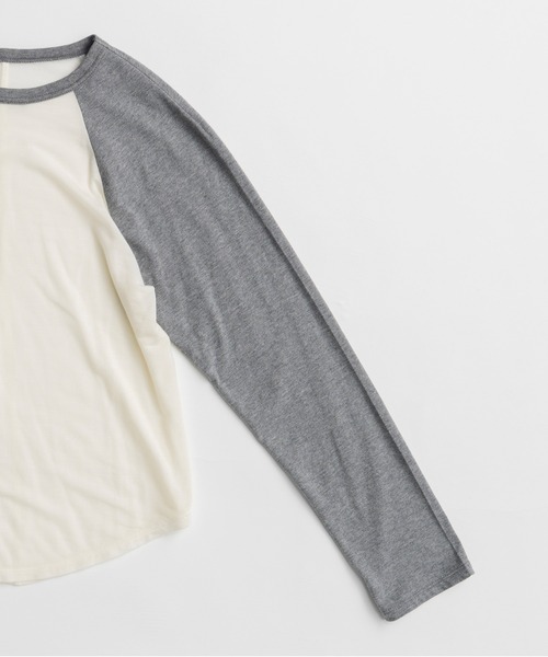 PRANK PROJECT(プランクプロジェクト)の「【2026Autumn Pre-Order】カシミヤシルクラグランロンTEE / Cashmere Silk Raglan Long Sleeve T-Shirt(Tシャツ/カットソー・レディース・ブルー/ネイビー/グレー・FREE)」の18枚目の写真