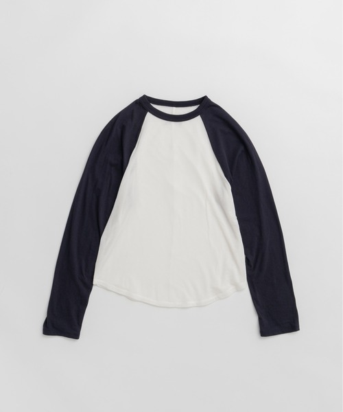 PRANK PROJECT(プランクプロジェクト)の「【2026Autumn Pre-Order】カシミヤシルクラグランロンTEE / Cashmere Silk Raglan Long Sleeve T-Shirt(Tシャツ/カットソー・レディース・ブルー/ネイビー/グレー・FREE)」の14枚目の写真