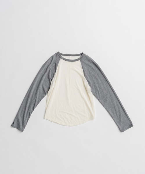 PRANK PROJECT(プランクプロジェクト)の「【2026Autumn Pre-Order】カシミヤシルクラグランロンTEE / Cashmere Silk Raglan Long Sleeve T-Shirt(Tシャツ/カットソー・レディース・ブルー/ネイビー/グレー・FREE)」の15枚目の写真