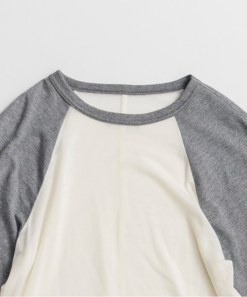 PRANK PROJECT(プランクプロジェクト)の「【2026Autumn Pre-Order】カシミヤシルクラグランロンTEE / Cashmere Silk Raglan Long Sleeve T-Shirt(Tシャツ/カットソー・レディース・ブルー/ネイビー/グレー・FREE)」の17枚目の写真