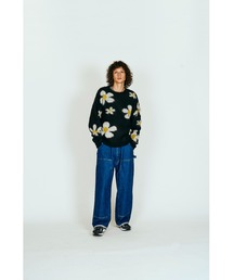 TOWNCRAFT | TOWNCRAFT / タウンクラフト MOHAIR SHAGGY JACQUARD CREW SWEATER モヘア シャギー ジャガード クルーセーター(ニット/セーター)