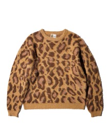 TOWNCRAFT / タウンクラフト MOHAIR SHAGGY JACQUARD CREW SWEATER モヘア シャギー ジャガード クルーセーター