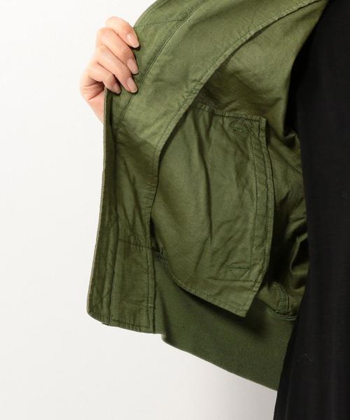 coen(コーエン)の「コットンリネンショートブルゾン(ブルゾン・レディース・ホワイト/オリーブ・LARGE/MEDIUM)」の13枚目の写真