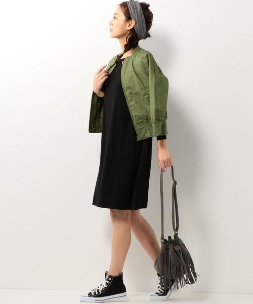 coen(コーエン)の「コットンリネンショートブルゾン(ブルゾン・レディース・ホワイト/オリーブ・LARGE/MEDIUM)」の15枚目の写真