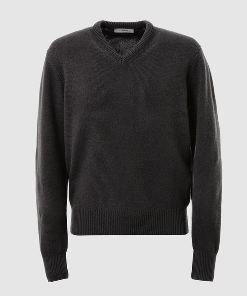 LEMAIRE(ルメール)の「V-NECK SWEATER(ニット/セーター・メンズ・ブラック/グリーン系その他・M)」の1枚目の写真