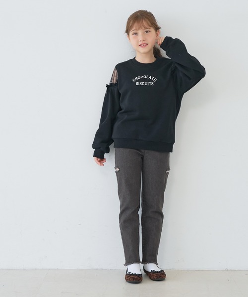 coca(coca)(コカ)の「キッズ デニムサイドカットパンツ(デニムパンツ・キッズ・ブルー/ブラック・120/130/140/150)」の3枚目の写真