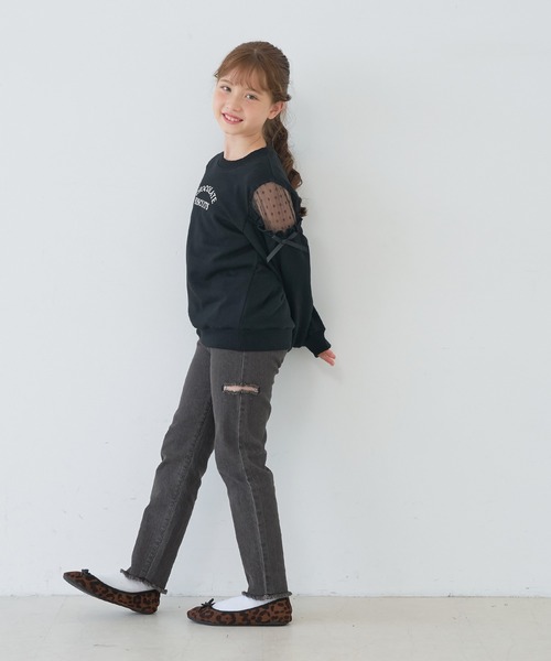 coca(coca)(コカ)の「キッズ デニムサイドカットパンツ(デニムパンツ・キッズ・ブルー/ブラック・120/130/140/150)」の4枚目の写真