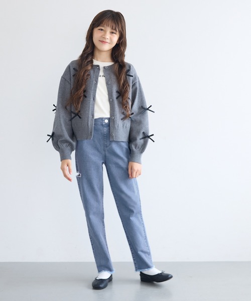 coca(coca)(コカ)の「キッズ デニムサイドカットパンツ(デニムパンツ・キッズ・ブルー/ブラック・120/130/140/150)」の10枚目の写真