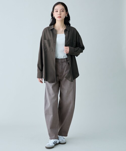 ANY（エニィ）の「【ANY DENIM】カーブデニムパンツ（デニムパンツ・レディース・ダークブラウン系/ダルブルー系・LARGE/MEDIUM/SMALL/X-SMALL）」の14枚目の写真