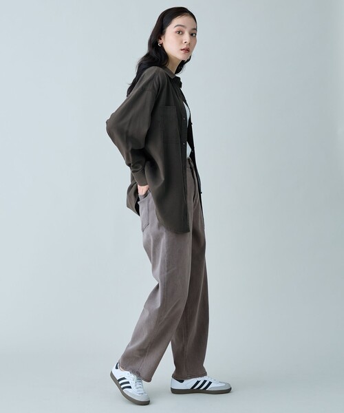 ANY（エニィ）の「【ANY DENIM】カーブデニムパンツ（デニムパンツ・レディース・ダークブラウン系/ダルブルー系・LARGE/MEDIUM/SMALL/X-SMALL）」の15枚目の写真