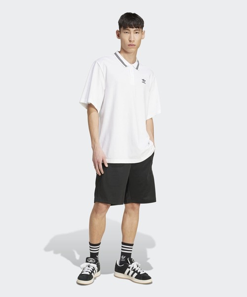 adidas(アディダス)の「アディダス アディカラー ルーズフィット ポロシャツ / アディダスオリジナルス adidas Originals(Tシャツ/カットソー・メンズ・ホワイト・X-SMALL/3XL/LARGE/MEDIUM/XX-SMALL/X-LARGE/SMALL/XX-LARGE)」の5枚目の写真