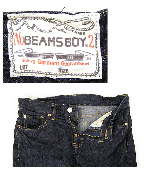 BEAMS BOY（ビームスボーイ）の「BEAMS BOY / ワンウォッシュ シワデニム5Pショート（デニムスカート・レディース・インディゴブルー・0/1/2）」の2枚目の写真