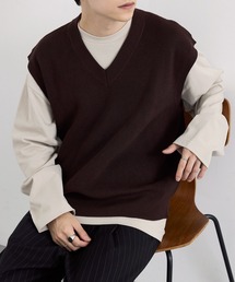 TAAKK/ターク】 MULTICOLOR CABLE KNIT（ベスト）｜TAAKK（ターク）の
