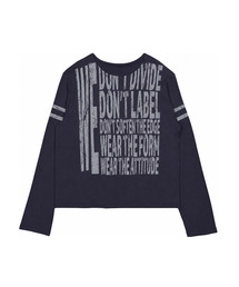 LANARCHIVE（ランアーカイブ）の「[0147] インパクトレタリングロングスリーブ - チャコール（Tシャツ/カットソー）」