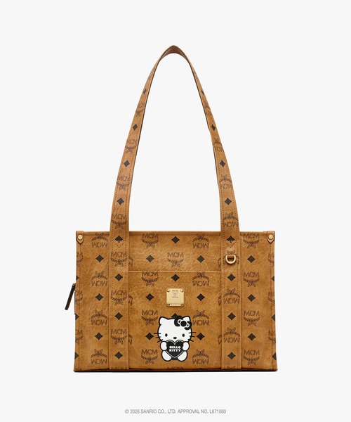 MCM（エムシーエム）の「MCM x HELLO KITTY Aren スクールトートバッグ（トートバッグ・レディース・ベージュ/ブラック/ライトピンク・ONE SIZE）」の3枚目の写真