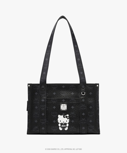 MCM（エムシーエム）の「MCM x HELLO KITTY Aren スクールトートバッグ（トートバッグ・レディース・ベージュ/ブラック/ライトピンク・ONE SIZE）」の2枚目の写真