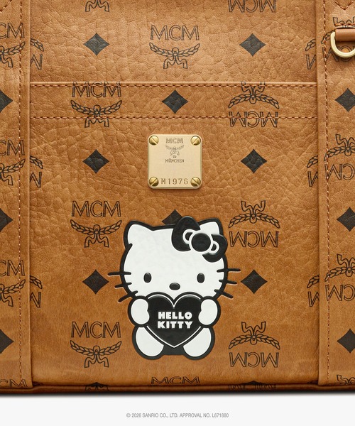 MCM（エムシーエム）の「MCM x HELLO KITTY Aren スクールトートバッグ（トートバッグ・レディース・ベージュ/ブラック/ライトピンク・ONE SIZE）」の11枚目の写真
