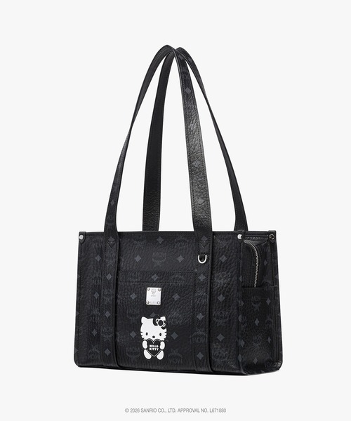 MCM（エムシーエム）の「MCM x HELLO KITTY Aren スクールトートバッグ（トートバッグ・レディース・ベージュ/ブラック/ライトピンク・ONE SIZE）」の12枚目の写真