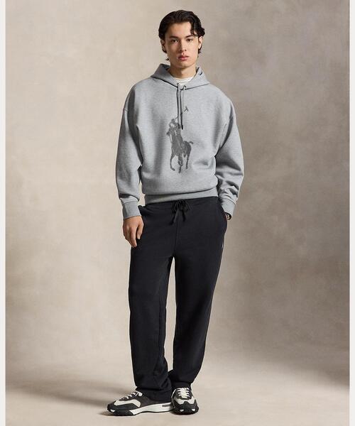 POLO RALPH LAUREN(ポロ ラルフ ローレン)の「ループバック フリース ドローストリング パンツ(スウェットパンツ・メンズ・ブラック系1・XS/XL/S/M/L)」の1枚目の写真