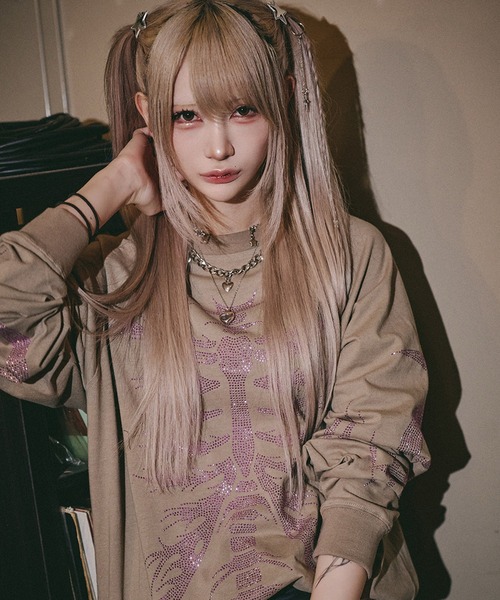 GALFY(ガルフィー)の「【GALFY/ガルフィー】ピカピカ族ロンTee(Tシャツ/カットソー・メンズ・ブラック/グレイッシュベージュ/オフホワイト・XL/L)」の3枚目の写真