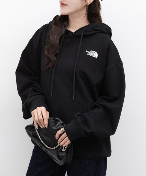 THE NORTH FACE(ザノースフェイス)の「THE NORTH FACE(ザ・ノースフェイス)/ワンポイント ロゴ刺繍 パーカー フーディ/M'S CORE HOODIE(パーカー・レディース・グレー/ライトブルー/ブラック/サンドベージュ・M/L/XXL/XL)」の6枚目の写真
