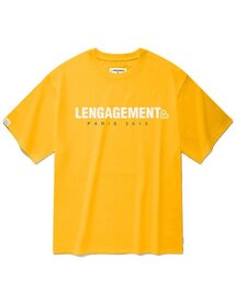 オーバーサイズストーリーロゴ半袖Tシャツ[イエロー]
