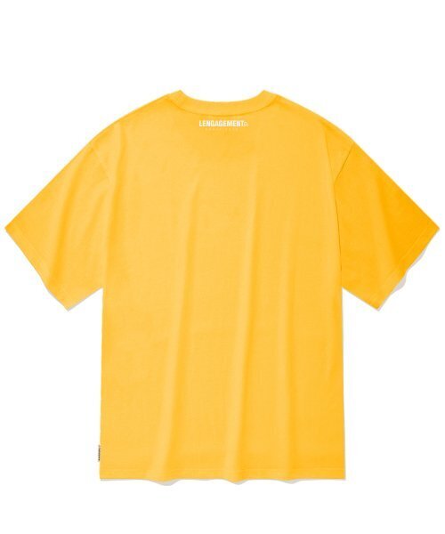 LENGAGEMENT（ランガージュマン）の「オーバーサイズストーリーロゴ半袖Tシャツ[イエロー]（Tシャツ/カットソー・レディース・その他・100/105）」の3枚目の写真