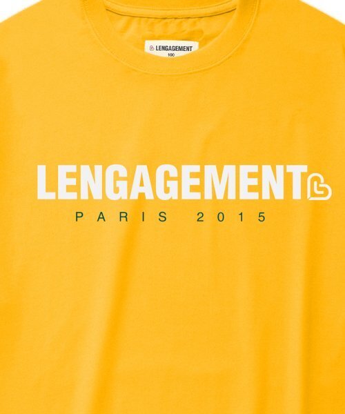 LENGAGEMENT（ランガージュマン）の「オーバーサイズストーリーロゴ半袖Tシャツ[イエロー]（Tシャツ/カットソー・レディース・その他・100/105）」の4枚目の写真