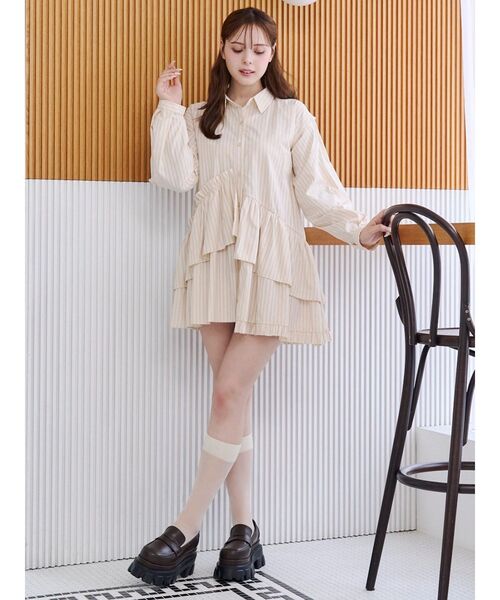 CALNAMUR(カルナムール)の「厚底ローファー(ローファー・レディース・ブラック/ブラウン・SMALL/MEDIUM/LARGE)」の19枚目の写真