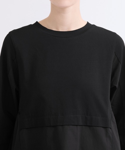le cercle ADAM ET ROPE'(ルセルクルアダムエロペ)の「ドッキングティアードトップス(Tシャツ/カットソー・レディース・ホワイト/ブラック/ピンク系その他2・FREE)」の17枚目の写真