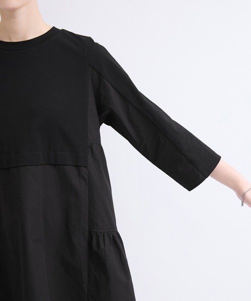 le cercle ADAM ET ROPE'(ルセルクルアダムエロペ)の「ドッキングティアードトップス(Tシャツ/カットソー・レディース・ホワイト/ブラック/ピンク系その他2・FREE)」の18枚目の写真