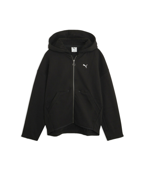 PUMA(プーマ)の「PUMA プーマ ウィメンズ ヨガ スタジオ ロング ニット ジャケット(ジャージ・レディース・グレー系その他/ブラック×レッド/グレー・LARGE/X-LARGE/MEDIUM/SMALL)」の9枚目の写真