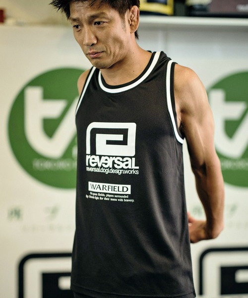 reversal.dogi.design.works(リバーサル・ドーギ・デザイン・ワークス)の「<reversal/リバーサル>WRF BASIC TANK TOP(タンクトップ・メンズ・イエロー/ブラック/レッド・M/XL/L)」の10枚目の写真