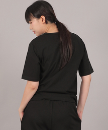 ミニマルソフトRネック半袖TシャツSMR-8A06ブラック
