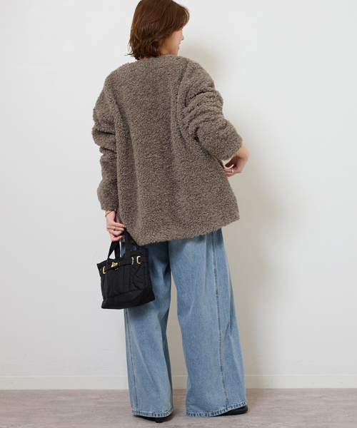 JOURNAL STANDARD relume(ジャーナルスタンダード レリューム)の「《追加》ボアカラーレスジャケット(ブルゾン・レディース・チャコールグレー/ブラウン・FREE)」の20枚目の写真