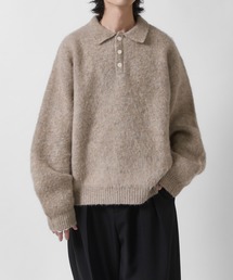 【Neucon】FINE SOFT SHAGGY KNIT POLO / ファインソフトシャギーニットポロシャツ
