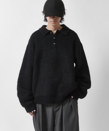 【Neucon】FINE SOFT SHAGGY KNIT POLO / ファインソフトシャギーニットポロシャツ