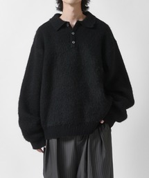 Lui's（ルイス）の「【Neucon】FINE SOFT SHAGGY KNIT POLO / ファインソフトシャギーニットポロシャツ（ニット/セーター）」