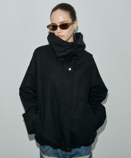 JOSE MOON(ジョゼムーン)の「COTTON 2WAY BLOUSON/コットン2WAYブルゾン(その他アウター・レディース・ベージュ/ブラック・38/36)」の2枚目の写真